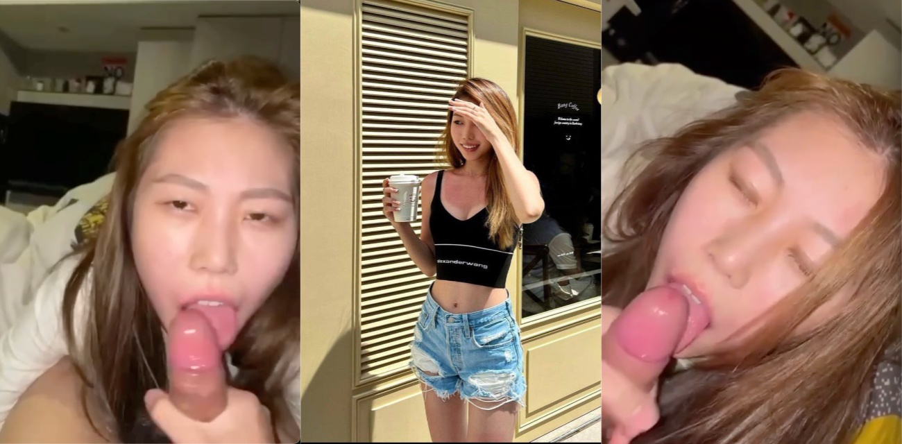 高颜值留学生【菜子宜】大尺度情侣私拍流出，胯间深喉口技精湛骚浪表情让人欲罢不能